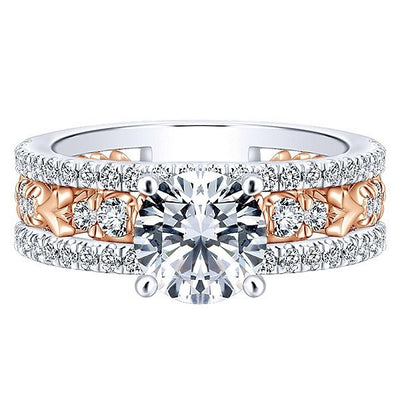 1.50 Carat Morganite Engagement Ring 10k Rose Gold Wedding Set Anniver –  agemz